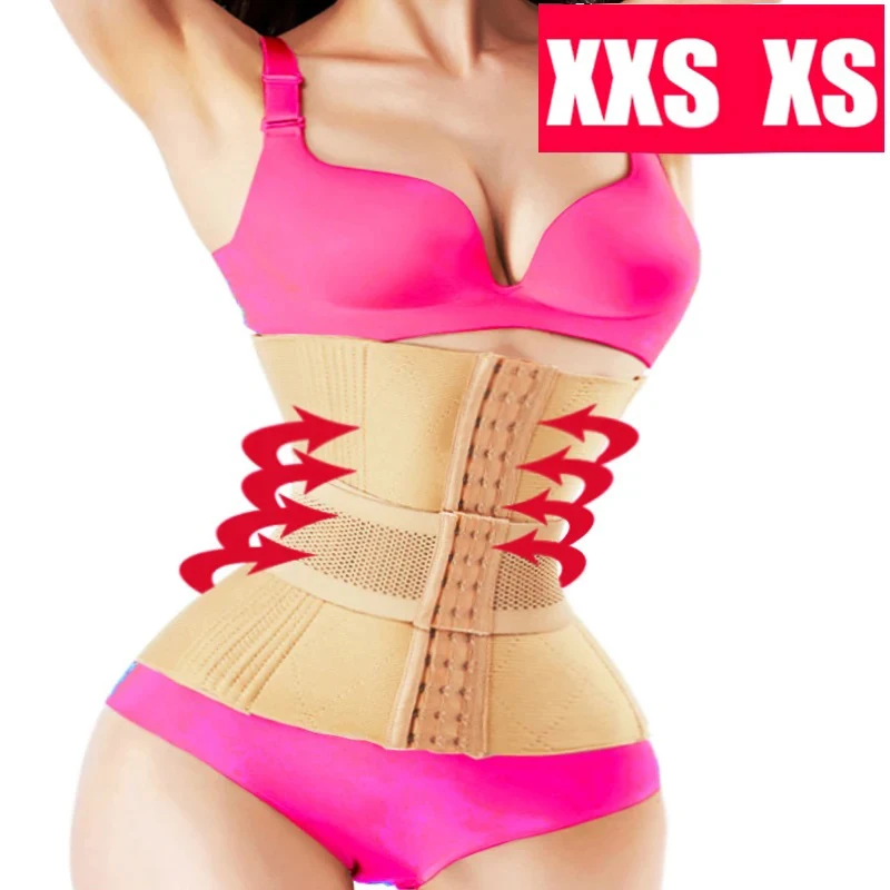 AfruliA Slimming Waist Trainer Modeling Belt Shapewear Cincher Slim Body Shaper Strap Fajas Colombiana Girdle Firm Corset XXS XS