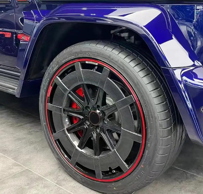 Product Customization ForMercedesBenz G Class Wagon W464 Carbon Fiber Spare Wheel Tire Trim Cover Hub Cap Rim Accessories 2019-