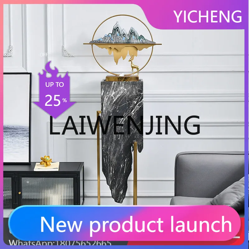 

LYY Floor Flowing Water Ornaments Fountain Humidifier Office Decorations Lucky Circulating Water