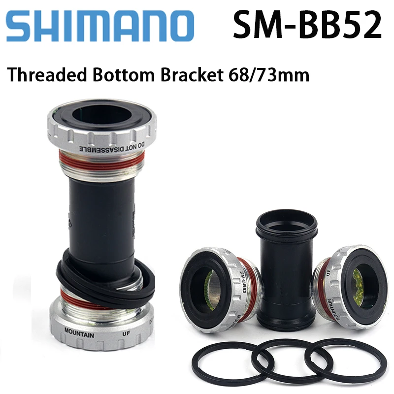 Shimano SM-BB52 MTB Bicycle Bottom Bracksets 68/73mm Mountain Bike Central Movement 24mm BB Threaded Central Holder