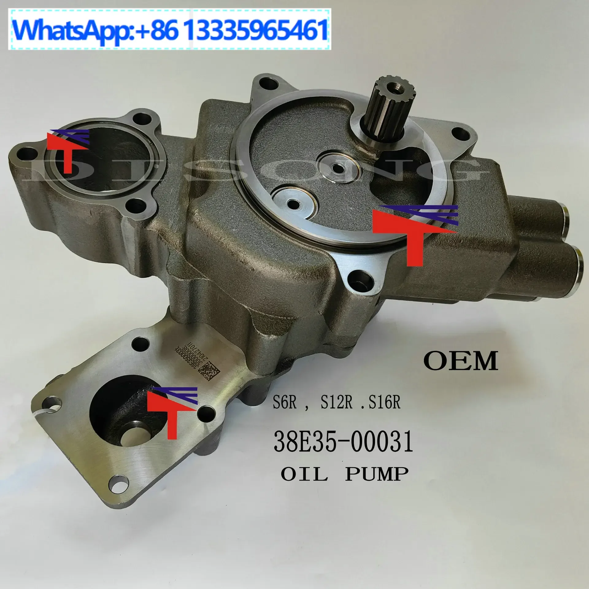 

38E35-00031 Масляный насос для генераторной установки Mitsubishi S6R S12R S16R, детали двигателя
