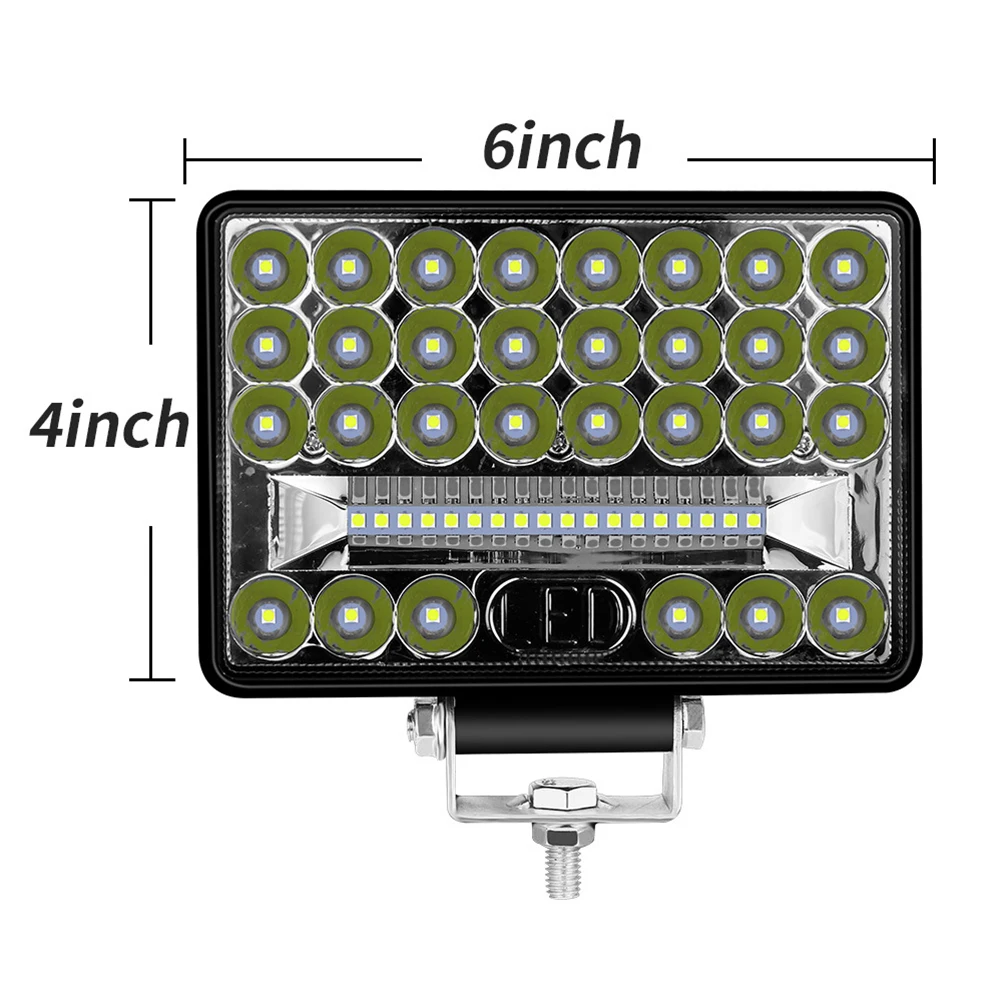 Lamp Work Lights Replacement Spotlight+floodlight -40℃-85℃ 144W LED 2.3A±0.2 48pcs LED 7200LM Accessories IP65