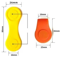 Professional Silicone Folding Reusable Golf Ball Marker Holder Strong Magnetic Mini Ball Position Calibrating Clamp Hat Clip 5
