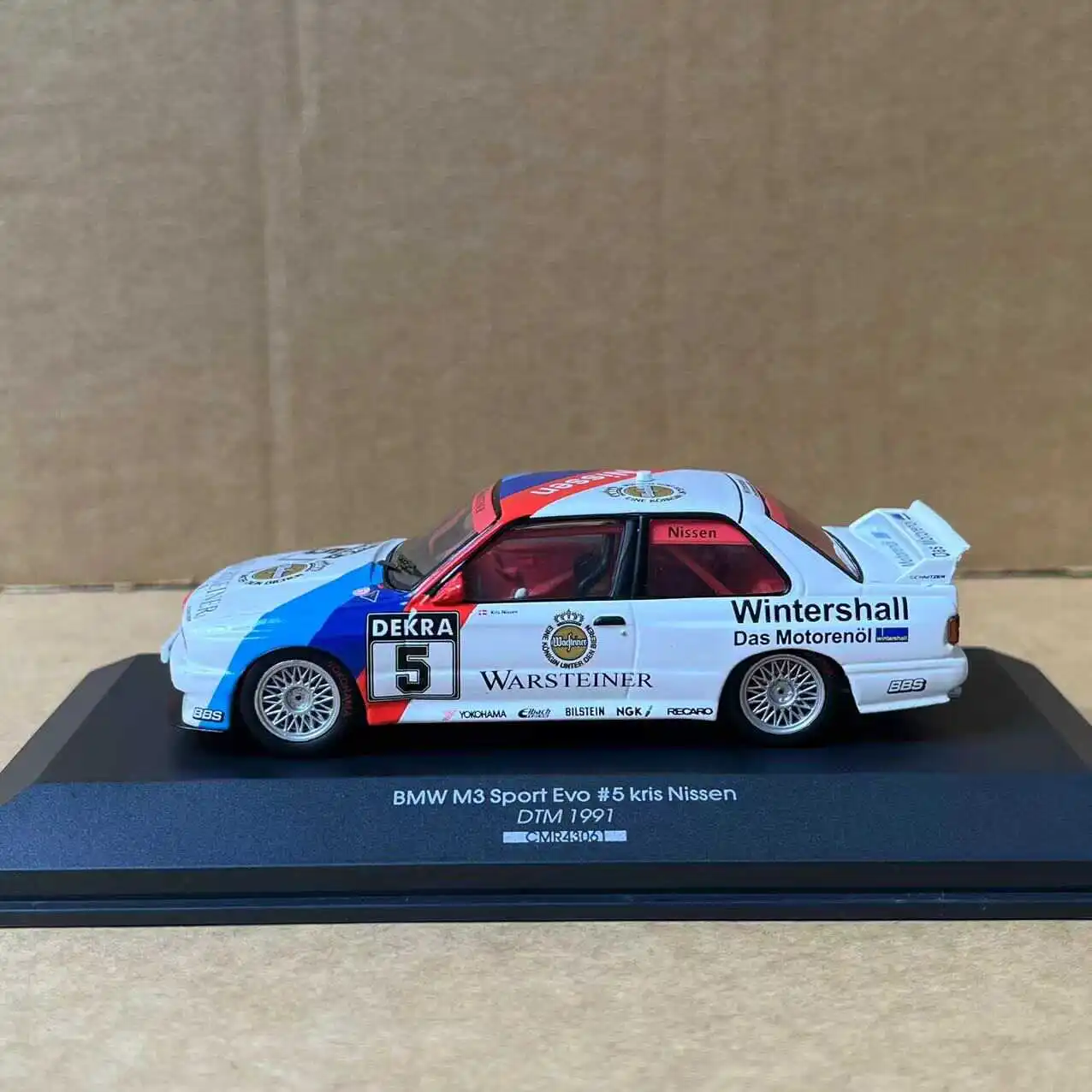 Diecast CMR 1:43 Scale BMW M3 SPORT EVO #5 1991 Alloy Simulation Car Model COllectible Toy Gift Souvenir