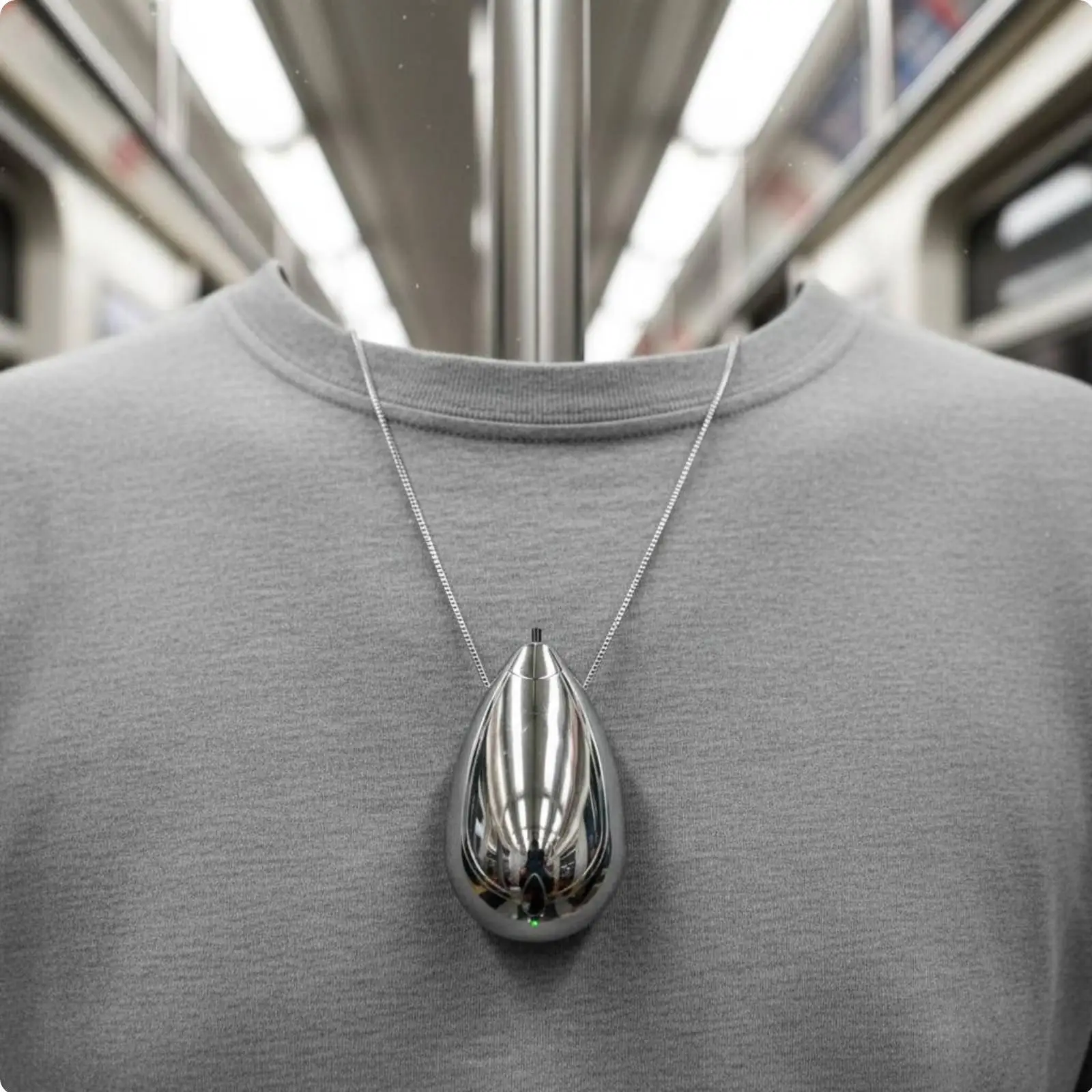 Stylish Wearable Air Purifier Necklace for Pollution Protection with Fast Purification and Low Noise