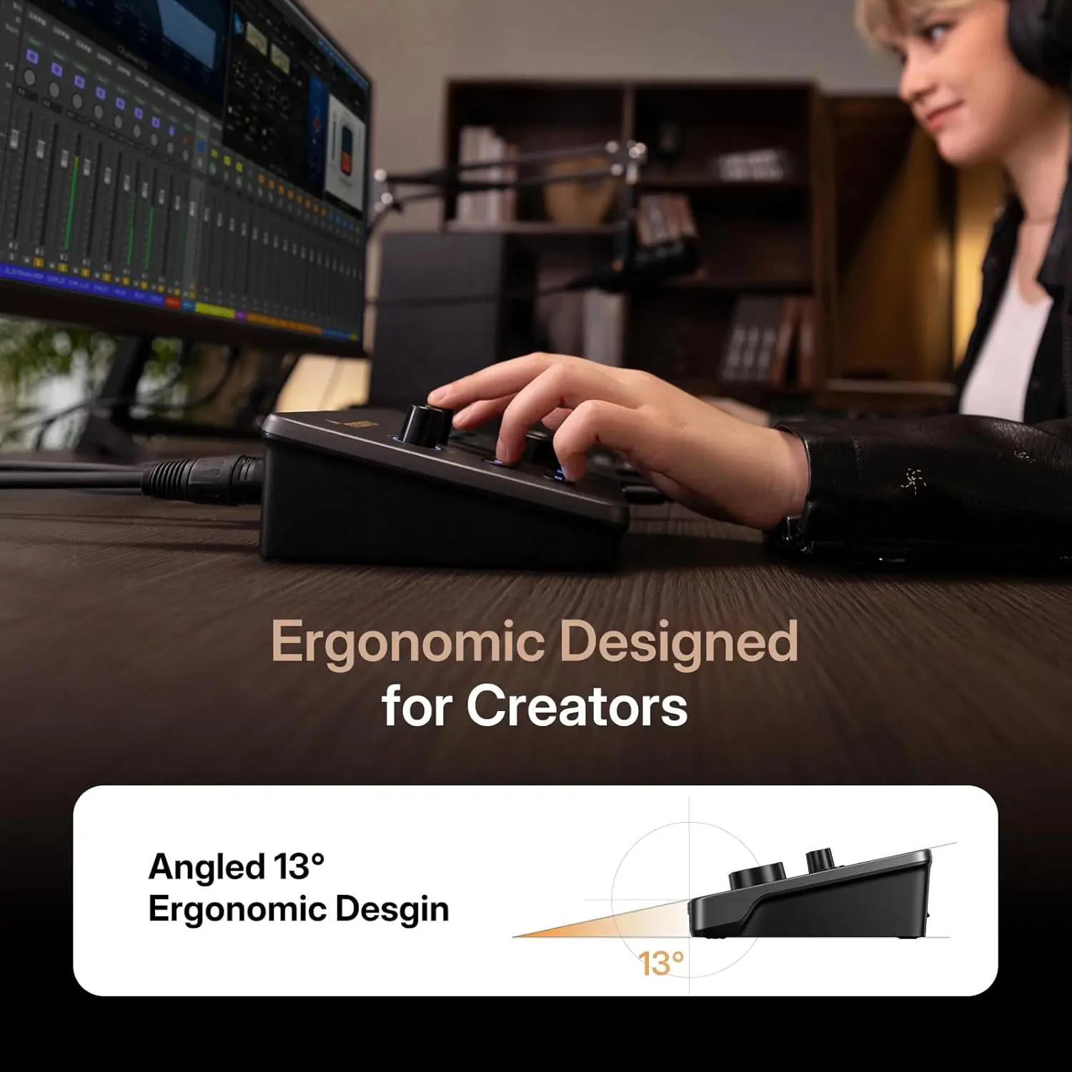 MAONO P2 Hybrid USB Audio Interface Mixers Dual XLR for PC Phone iPad Guitar 56dB Gain Loopback for Podcast Streaming Recording view 5