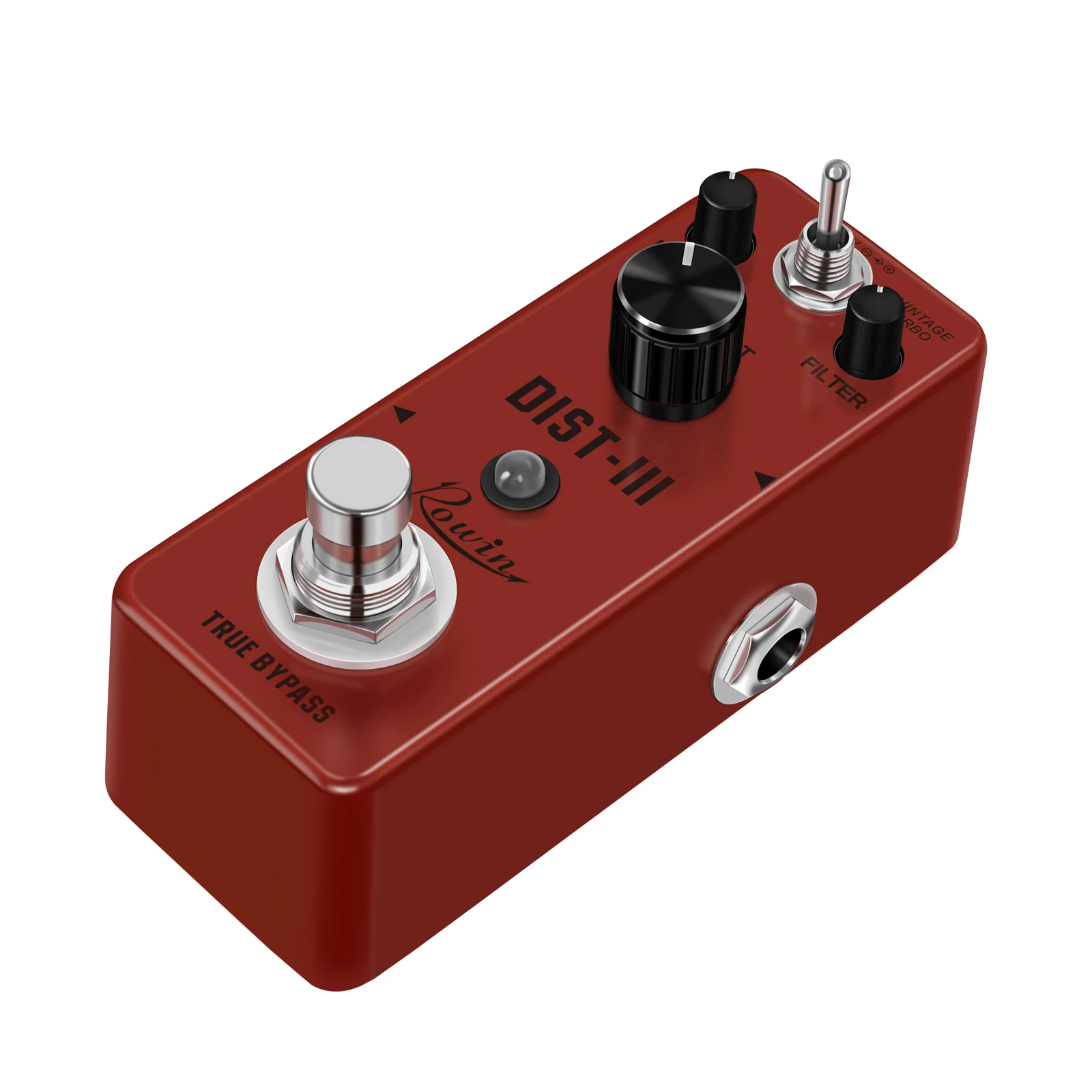 Rowin LEF-301C DIST-III 2 Mode Rat Heavy Distortion Pedal True Bypass Mini Metal Guitar Effect