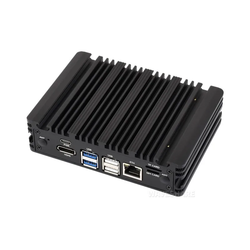 Industrial Computer For Raspberry Pi Compute Module 5 (NOT included), 1000M Ethernet RJ45 port, Supports RS485 And 4G/5G