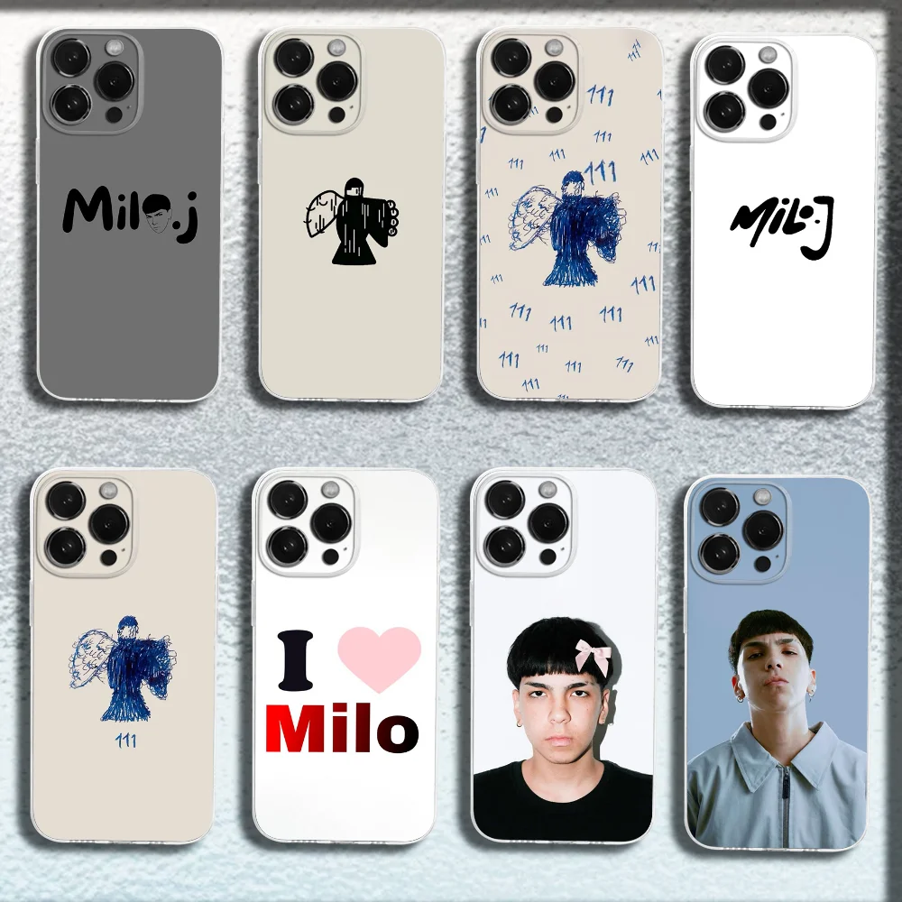Singer M-Milo J Phone Case For iPhone 16,15,14,13,12,11 Plus,Pro,Max,XR,XS,X,Plus,SE,Mini Transparent Soft Cover