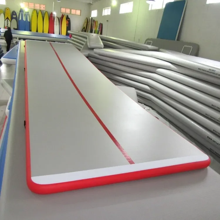 Inflatable Trampoline Inflatable Cushion 8x2x0.2m Inflatable Air Track Mat ยิมนาสติก Air Track Inflatable Taekwondo พร้อมปั๊ม