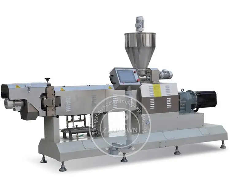 완전 자동 트윈 스크류 압출기, 부유 물고기 먹이 펠렛 기계, 물고기 음식 만드는 기계, 경쟁력 있는 공장 가격