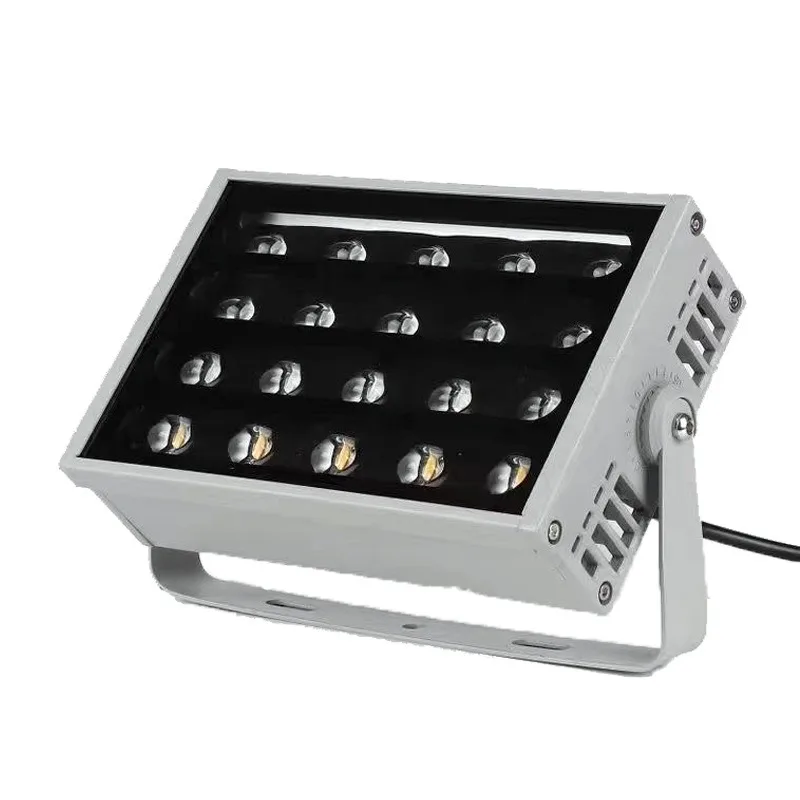 Rainbow floodlights Colorful ambient spotlights Garden courtyard trees Color tree lights