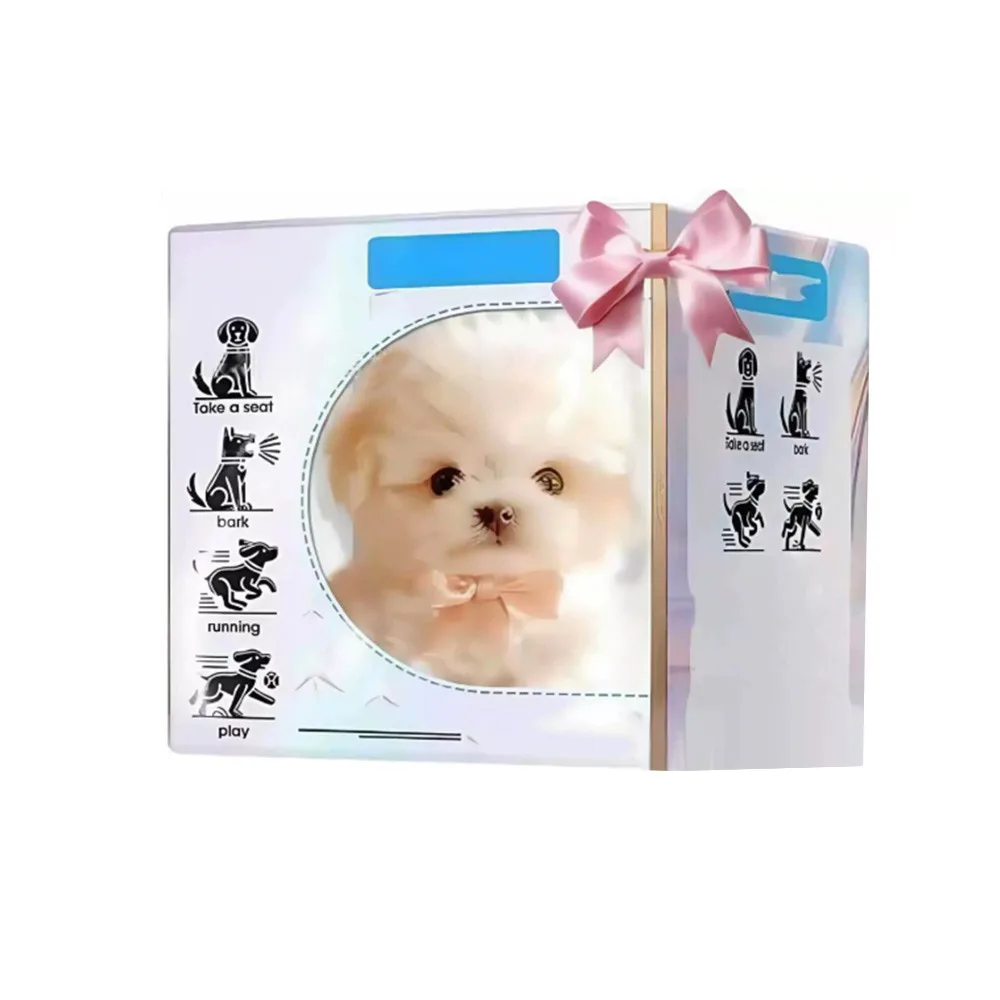 

Creative Plush My Realistic Robot Puppy Walking Barking Plush Robot Dog Interactive Tail Wagging Simulated Puppy for Chilren