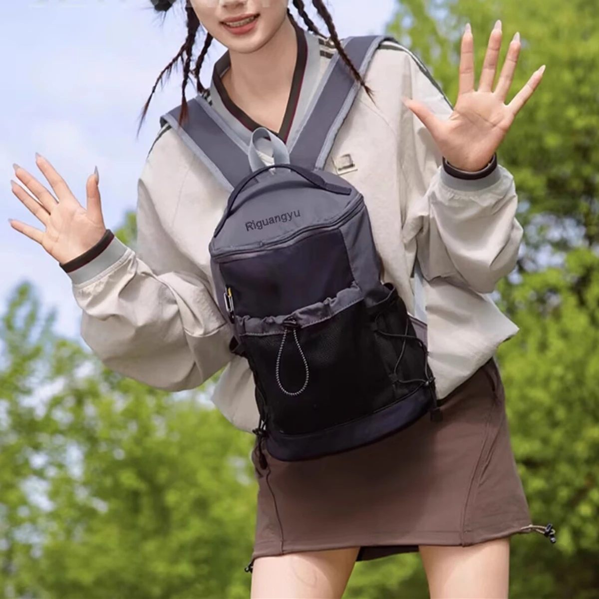 

Fashion Hiking Bag Camping Outdoor Hiking Bag Men's and Women's Shoulder Bag Sports Bags Leisure Travel Backpack Large Capacity