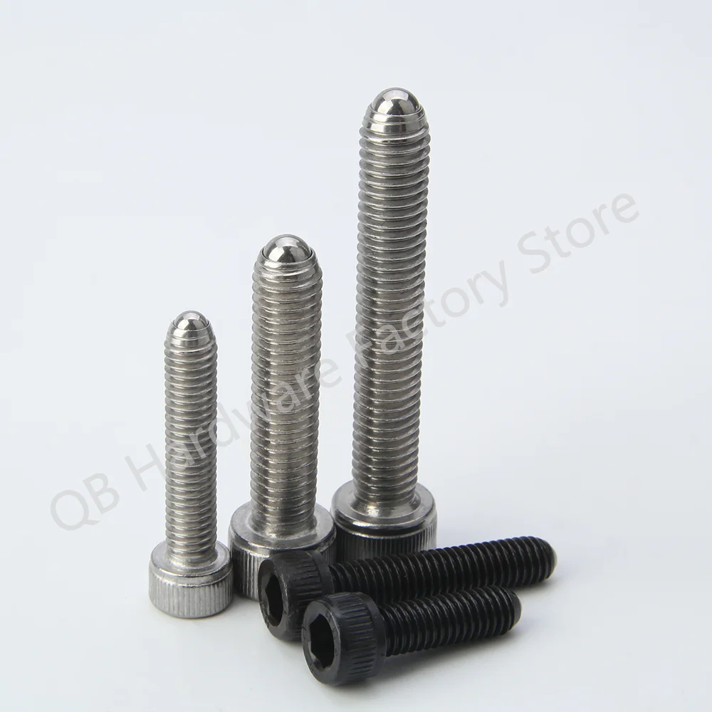 M4-M24 QB419.1 Steel Or Stainless Steel Ball Plunger Spring Plunger With Ball Hexagon Socket Head Cap Screw For Locating