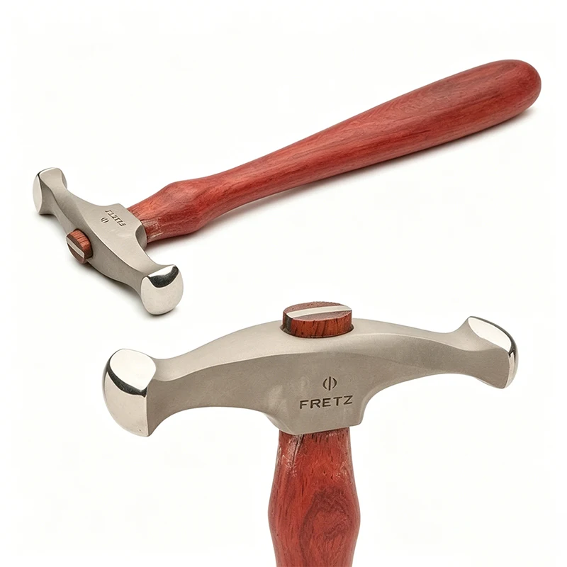 Fretz HMR-109 Silversmith Wide Raising Hammer Dual Curved Face for Jewelry Bowl Hollowware Bracelet Concave Forming