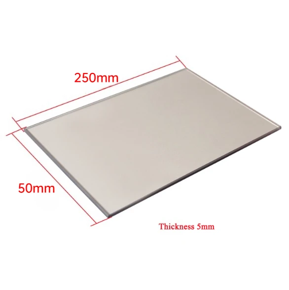 1PCS Fireplace Glass 250x50x5mm fireplace wood stove door transparent microcrystalline ceramic glass