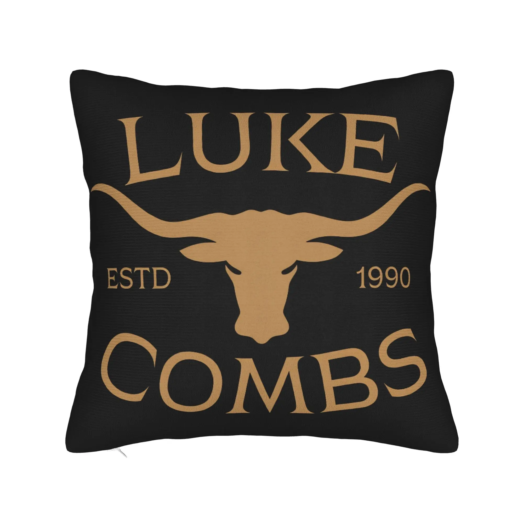 Pillow Cover L-Lukes Combss Country Music  Retro Trendy Pillow Case For Couch Sofa Bedroom Pillowcases