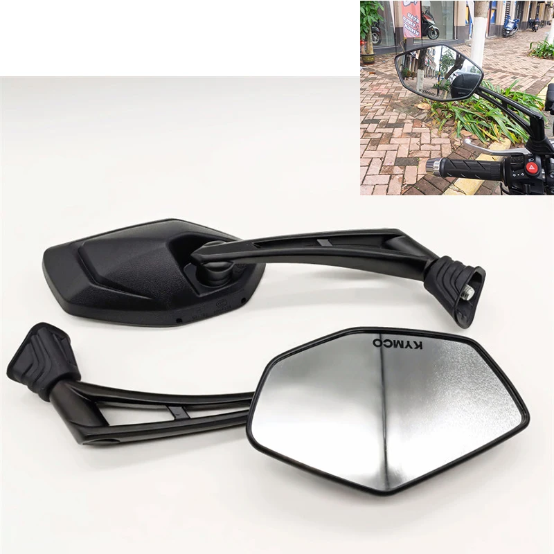 Motorcycle Rearview Mirrors Clear Vision Scooter Mirrors Modification Accessories for KYMCO S350 CT300 CT250 L300 Honda PCX