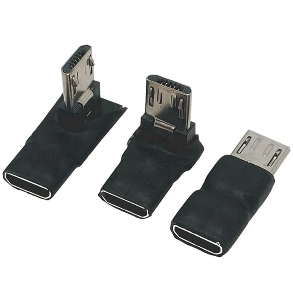 90 Degree USB Left Right Up Angled Micro 5pin Female to Micro USB Male Data Adapter to Mini USB Plug Plug Micro USB