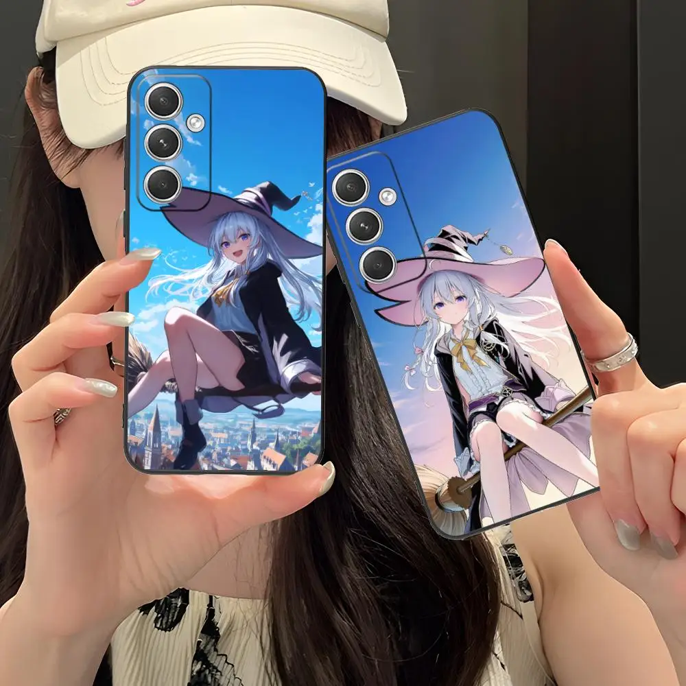 

Чехол для телефона Wandering Witch Elaina для Samsung Galaxy S26 S25 S24 S23 S22 S21 S20 Note20 Plus FE Ultra, красочный чехол