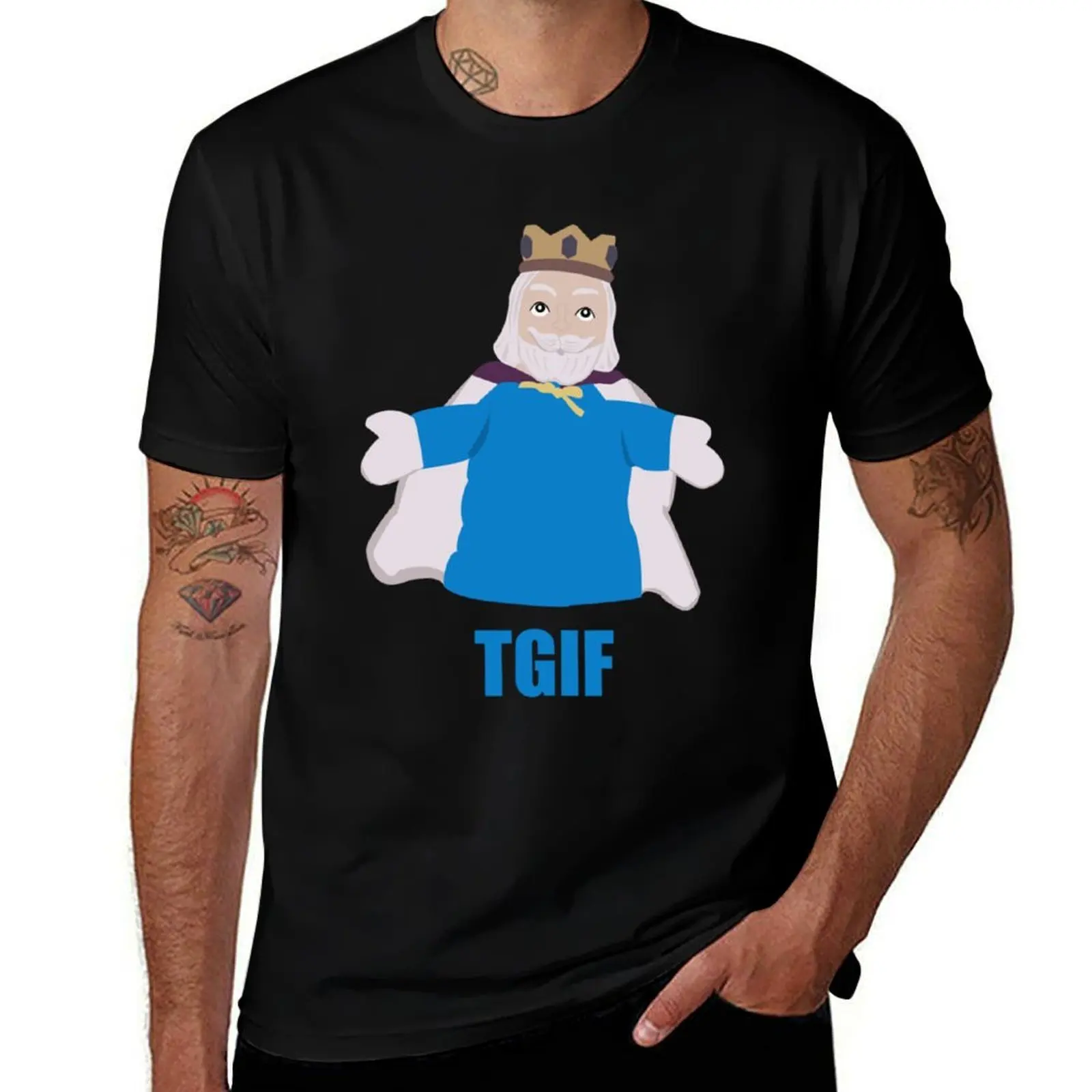 

TGIKF - Thank God it_s King Friday T-Shirt t shirt man cotton t shirts for man cotton soft T-Shirt