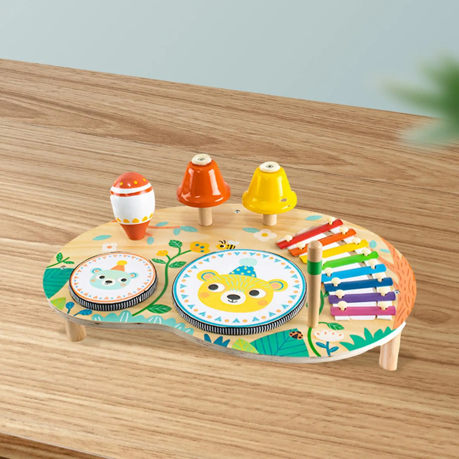 子供用木琴楽器おもちゃ、細かい運動能力向上、幼児向け音楽キット、ドラム、ピアノ、ベルのおもちゃ、パーティーの記念品に