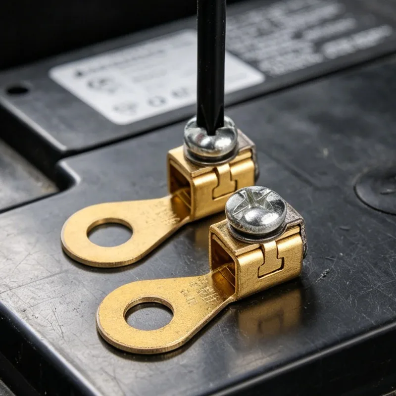 4/2/1pcs Car Battery Terminal Collet Replacement Parts Car Battery Terminal Blocks Solid Copper Wire Crimping Pliers Connectors