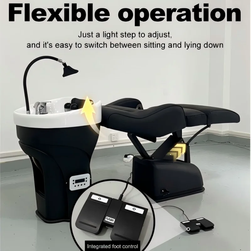 Factory Price Shampoo Bowl and Chair Set for Salon Multifunctional Hair Salon Shampoo Chair Head Spa Massage Beds for SPA Salon