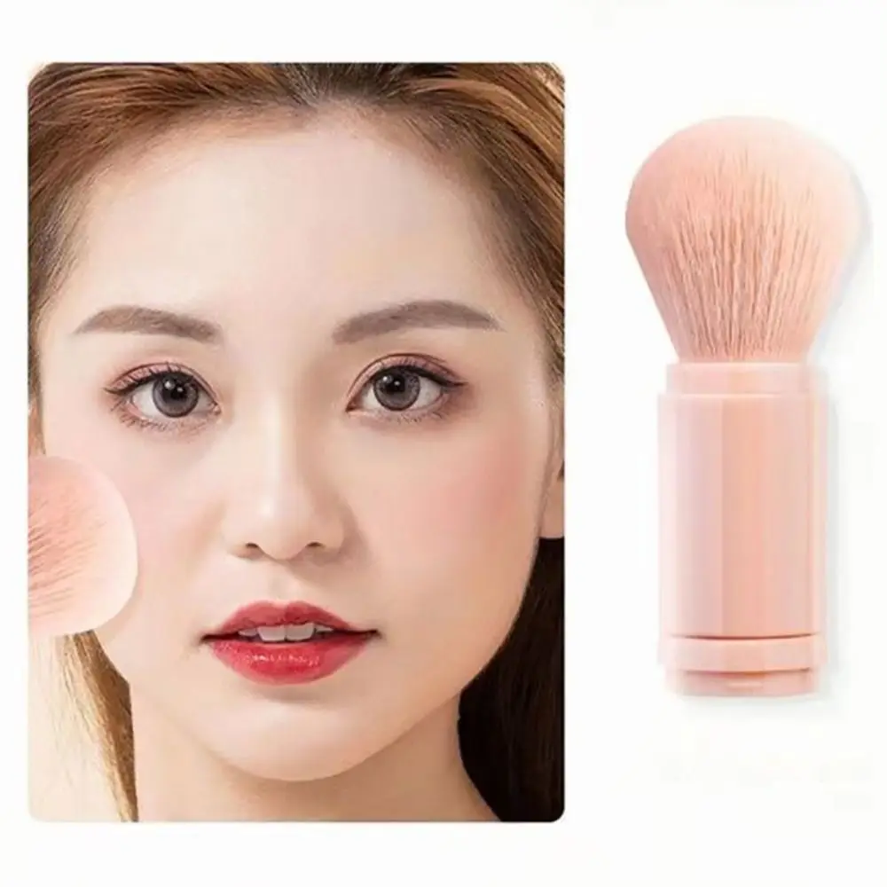 Nieuwe 4-in-1 make-upborstel Intrekbare professionele cosmetische borstel Draagbare oogschaduwborstel Reizen