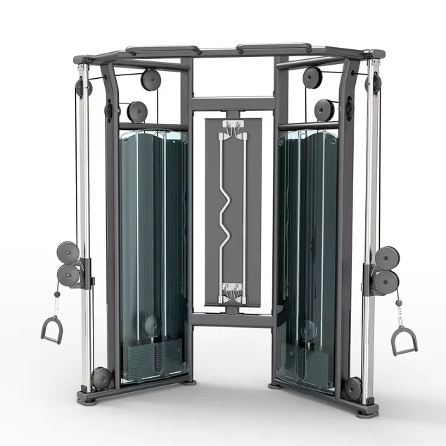 

Профессиональное коммерческое тренажерное оборудование с двойным регулируемым роликовым механизмом и металлическим каркасом для силовых тренировок спины, плеч и рук