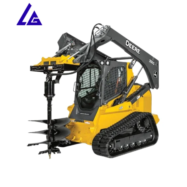 Adaptable Skid Steer Hydraulic Controls Multi-Purpose Auger Auger Attachment Torque Auger Drive For SK815-8