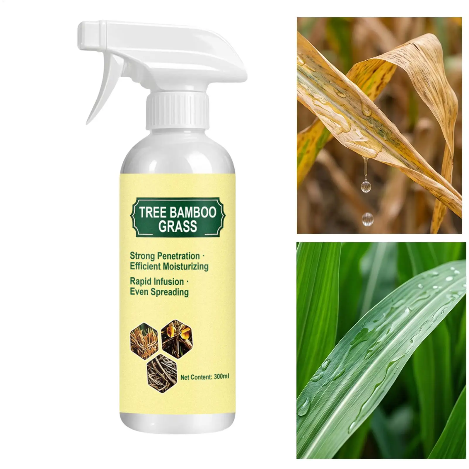 Plant Food Spray 300ml Organic Foliage Houseplants Nutrient Solution Indoor Plant Fertilizer Liquid for Living Room Garden
