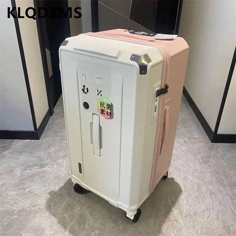 KLQDZMS High-quality Luggage PC Large-capacity Trolley Case Lightweight Thickened Consignment Cipher Box Women\'s Suitcase