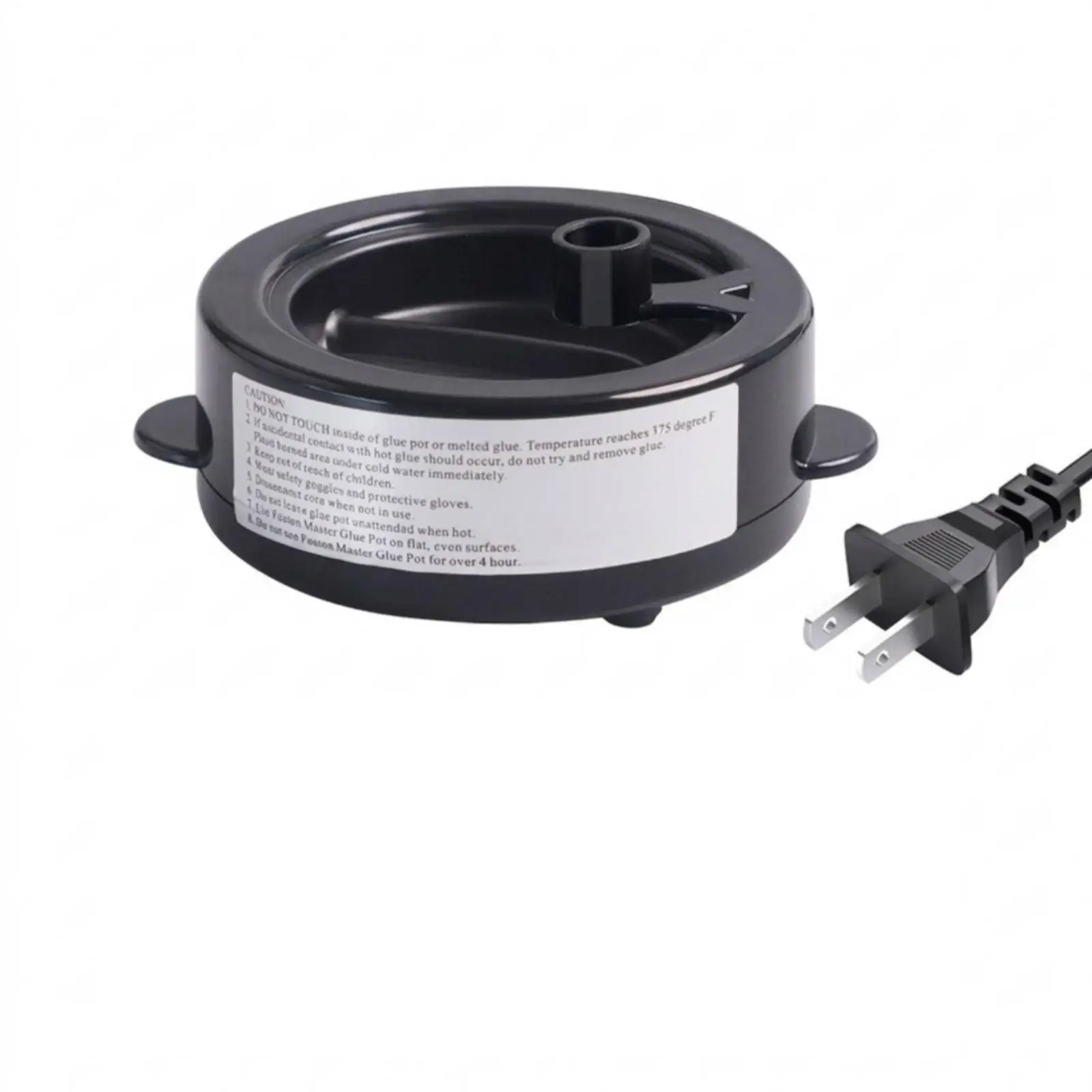 40W Electric Adhesive Melter Pot with Side Handles for DIY Craft Hair Styling Sealing Use