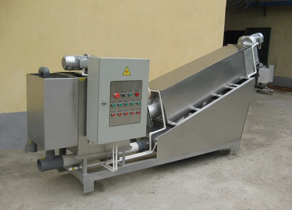 Solid-liquid separator volute screw press, sewage sludge dewatering machine, equipment water treatment machinery