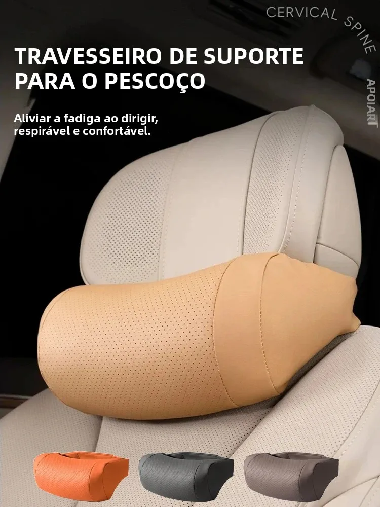 Travesseiro do pescoço do carro, almofada da cintura do encosto de cabeça da espuma da memória do carro respirável confortável encosto de cabeça 4 estações travesseiro de viagem das motores gerais