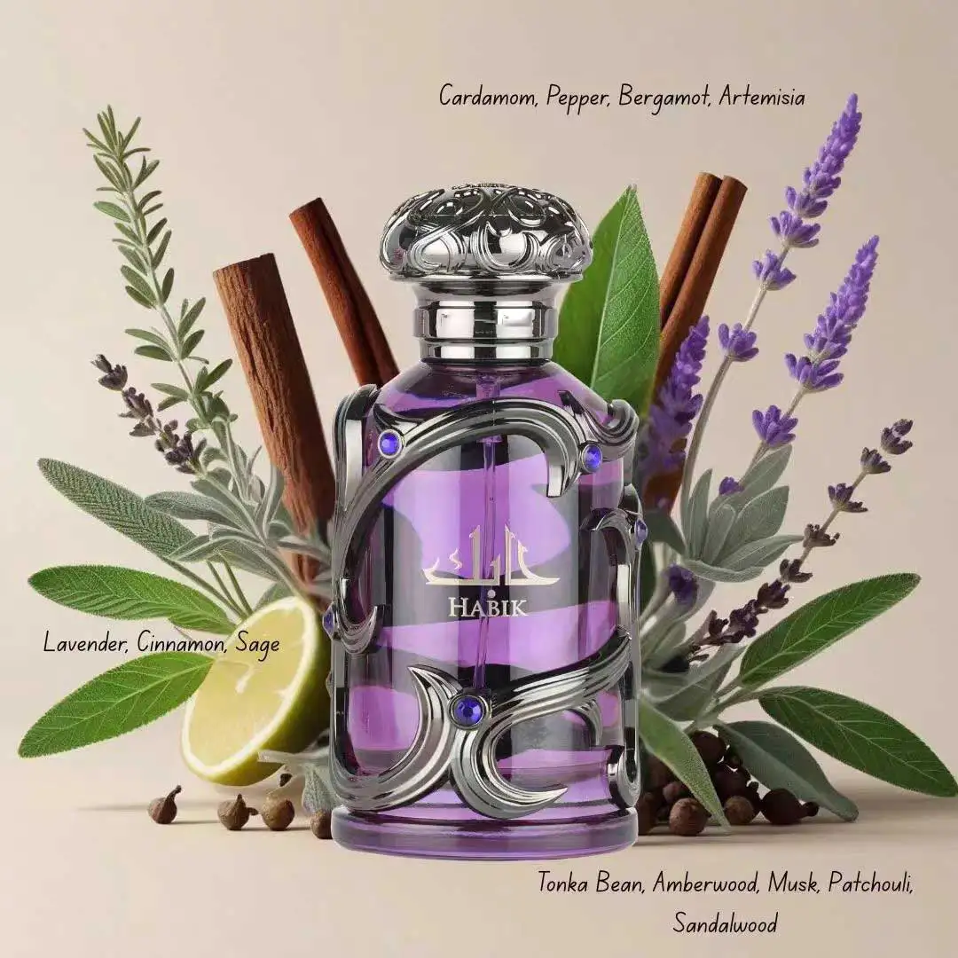 

Habik – spicy with fragrance, wood, musk – Eau de Parfum spray, men's lasting fragrance, 3.4 oz/100 ml,perfect gift