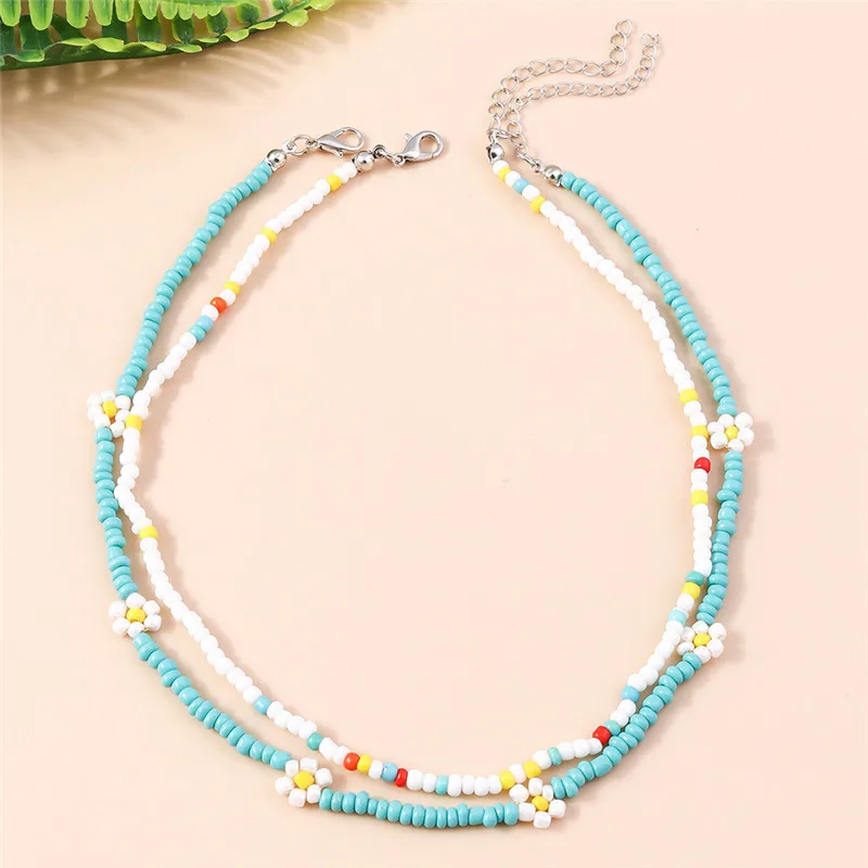 Böhmen Handgemachte Bunte Rocailles Halskette Halsband Einfache Frauen Mode Perle Blume Halsketten Kragen Süße Schmuck Geschenke – Detail 25