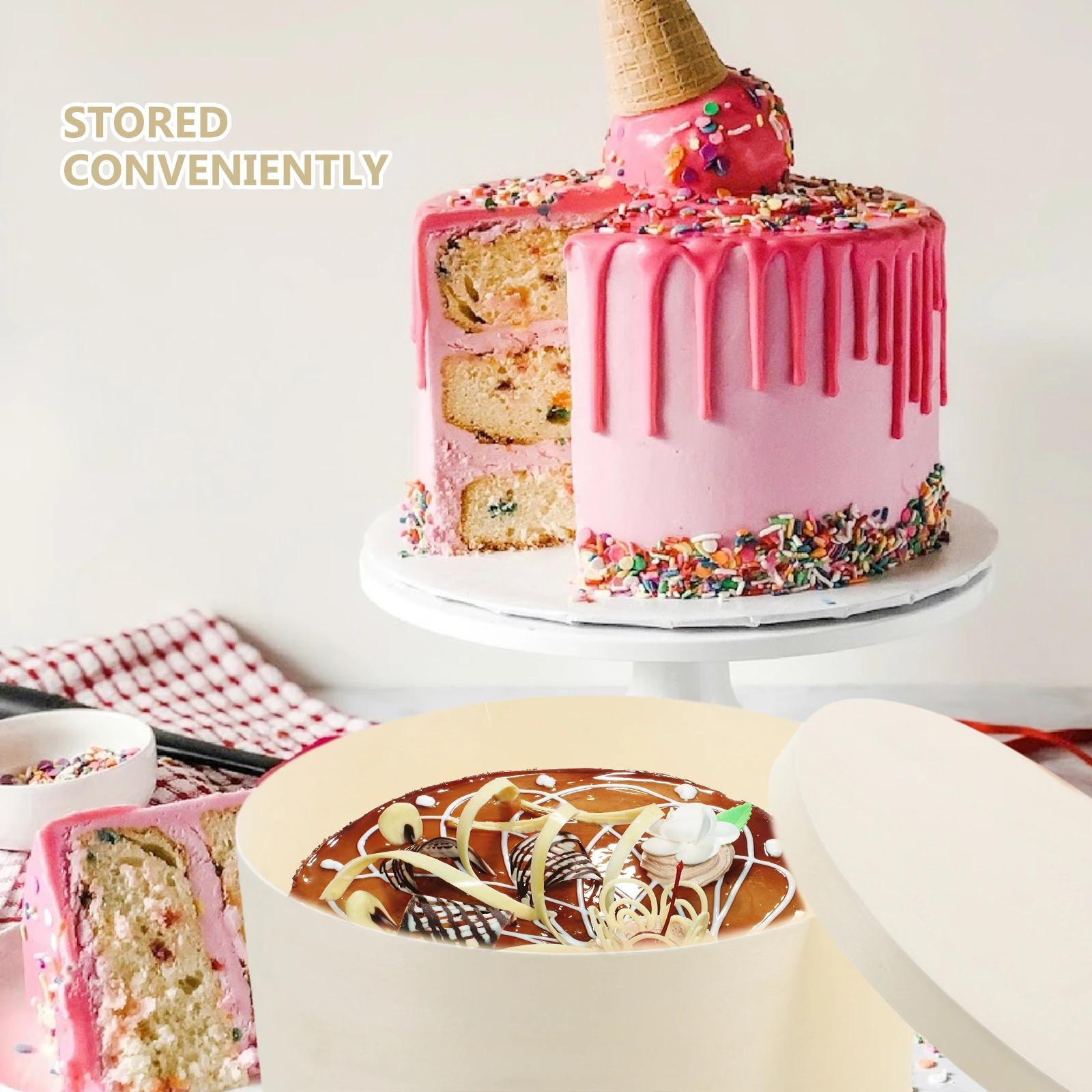 

Decorative Boxes Candy for Wedding Round Party Treat Chocolate Poplar Small Present