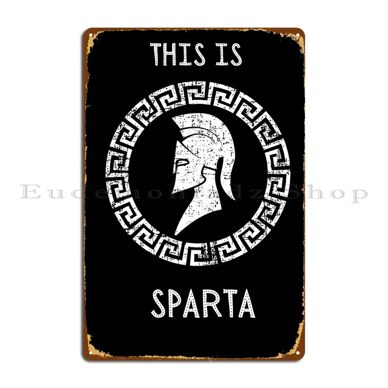 Sparta Metal Signs Printed Wall Decor Kitchen Mural Pub Mural Tin Sign Poster