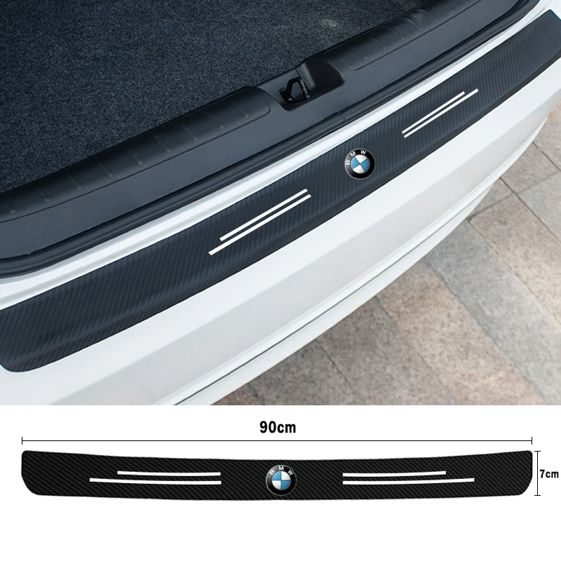 Carbon Fiber Car Trunk Protector Stickers For BMW X1 X3 X4 X5 X7 F10 F20 F30 G20 F15 F16 F34 E90 E91 E92 E93 1 2 3 4 5 7 Series