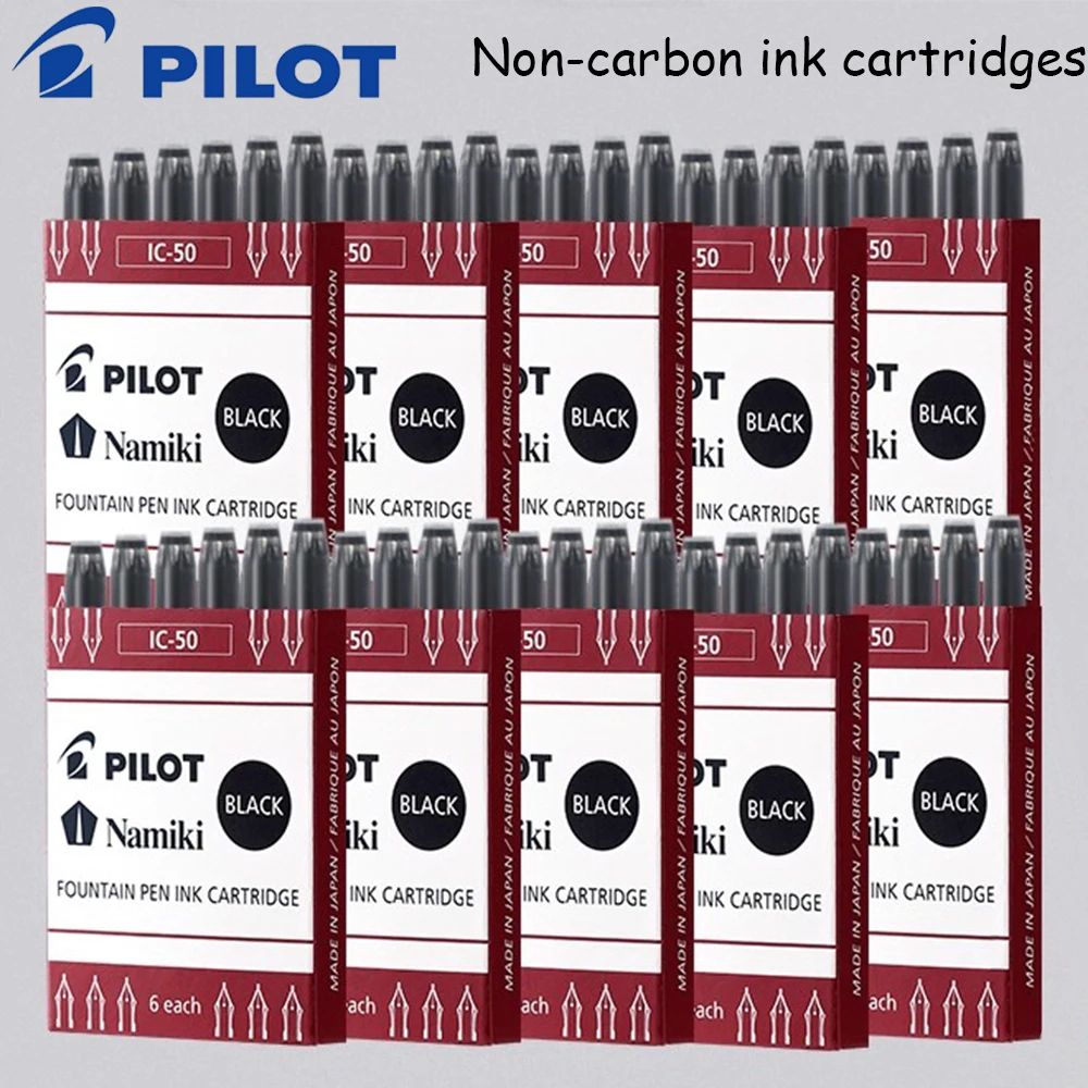 

Перьевая ручка Japan Pilot, чернильный пузырь IC-50, водонепроницаемые чернила, некарбоновые чернила, галлоны для большинства ручек, сменный блок, школьные принадлежности, канцелярские принадлежности