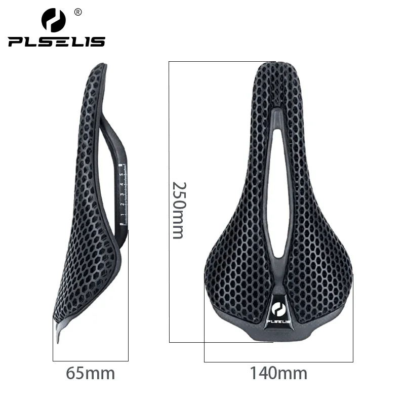 

PLSELIS 150g road bike mountain bike carbon fiber 3D printed hollow seat cushion PS-VG-R2