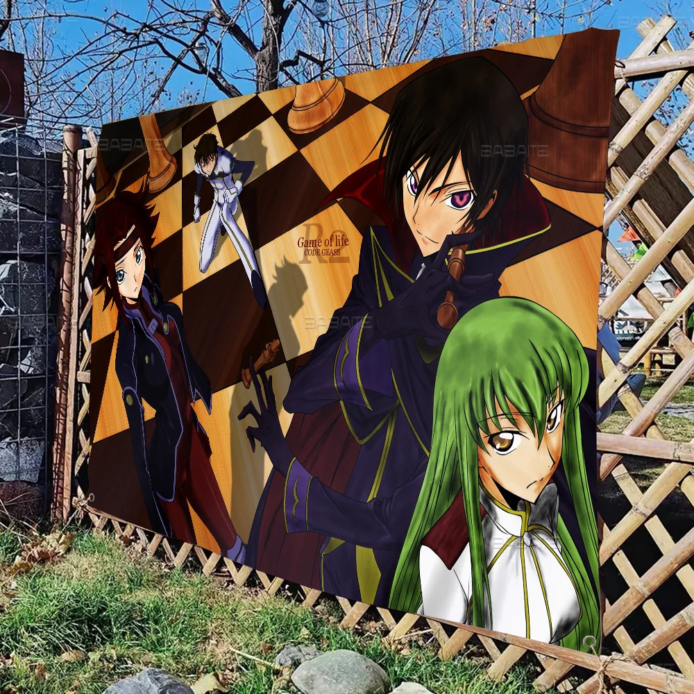 Anime Julius Kingsley C-codes-G-Geass Cartoon Flag Wall Hanging Banner Decoration Household Home Decor