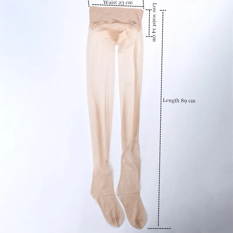 Neue 2D Frauen Strumpfhosen Nahtlose Strumpfhosen Ultra-dünne Transparente Nylon Strumpfhosen Sheer To Toe Strümpfe Weibliche Sexy Strumpfhosen Niedrige taille – Detail 4