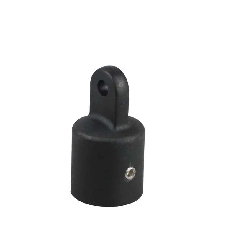 2PCS Black Nylon Top Cap High Strength 22MM 25MM Marine Bimini Tops Plastic Bimini Fittings For Yacht Boat