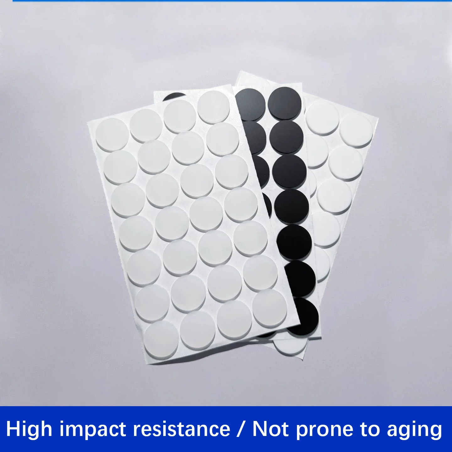 20-50pcs Semi-Transparent Frosted Silicone Sheet 5mm Thick, Self-Adhesive Non-Slip Rubber Base Pad, Adhesive Silicone Strip