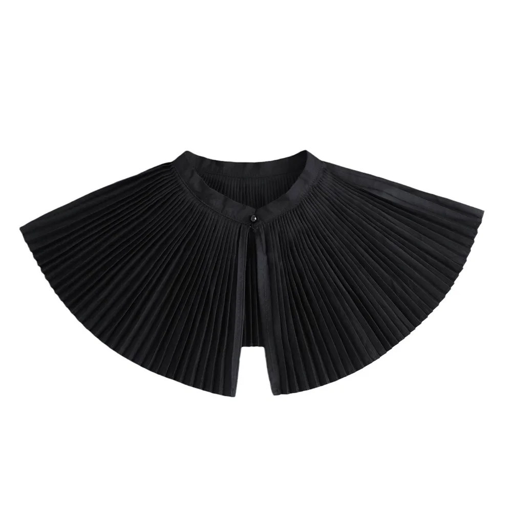 

Sweet Black White Fake Collar Multi-functional Fan Shaped Lapel Collar Detachable Lace Neckline Spring/Autumn/Winter Styles