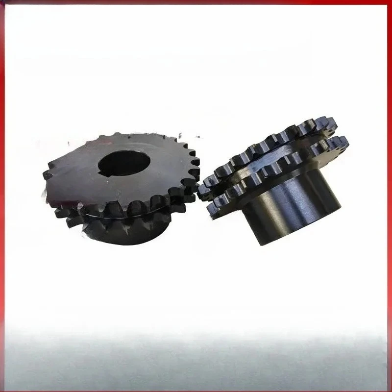 Flat belt sprocket/25 tooth double row sprocket gear reducer gear, accessories